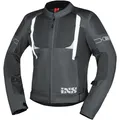 Produktbild: Herren Motorrad Jacke XL - IXS Trigonis-Air - dunkelgrau-grau-weiß