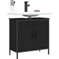 Produktbild: Waschbeckenunterschrank Schwarz 60x30x60 cm Holzwerkstoff Vidaxl 40230