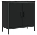Produktbild: vidaXL Schminktisch Waschbeckenunterschrank Schwarz 60x30x60 cm Holzwerkstoff (1-St)