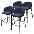 Produktbild: 4er Set Barhocker Barstuhl Tresenhocker mit Rückenlehne Hocker Tresenstuhl