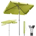 Produktbild: Sekey Sonnenschirm Balkon 2-in-1 SET | Sonnenschirm Rechteckig 200x125cm mit UPF50+ & GRS-zertifiziert | Sonnenschirme + Sonnenschirmhülle für Balkon, Terrasse & Garten