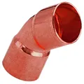 Produktbild: Löt Fitting 5041 Bogen 45° Grad für Kupfer Rohr Außendurchmesser 35mm i-i 2 Muffen Anschlüsse zum Löten Trinkwasser geeignet Kupplung Verbinder Heizung Sanitär Wasser Winkel