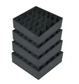 Produktbild: 4 Stück Aufbewahrungsboxen für Socken und Unterwäsche, 24 Zellen Faltbare Box...