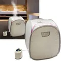 Produktbild: Wellnessoase für Zuhause – Mobile Sauna & Dampfbad (1000W) mit Fernbedienung & Timer – Entspannung pur auf Knopfdruck