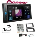 Produktbild: Pioneer DMH-A3300DAB 2-DIN Multimedia Autoradio Bluetooth DAB+ USB mit Einbauset für Mercedes Benz E-Klasse 2002-2009 W211 S211