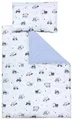Produktbild: TupTam Kinder Bettwäsche Gemustert 2-Teilig Wendebettwäsche, Farbe: Baufahrzeuge/Bagger/Blau/Grau, Größe: 120x90 cm