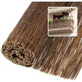 Produktbild: Weidenmatte Balkonsichtschutz - 90 X 300cm Braun