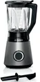 Produktbild: BOSCH Standmixer VitaPower Serie 4 MMB6172SN, 1,5l Glas-Behälter, 30.000 U/Min, grau, 1200 W, Stopfer, ThermoSafe Glas, 4 Edelstahl Klingen, Kabelstaufach
