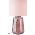 Produktbild: Hydra Tischleuchte 56cm Mauve/violett Glas/textil Schnurzwischenschalter 1x A60, E27, 60 W, Geeignet Für Normallampe (nicht Enthalten) - Brilliant
