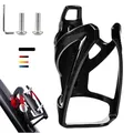 Produktbild: AirTag Fahrrad Getränkehalter 36g Leichtgewicht Trinkflaschenhalter für MTB Rennrad Fahrrad 4 Farben, Flaschenhalter seitliche Entnahme/Fahrrad (Schwarz Anti Diebstahl Schrauben) (Schwarz) ﻿ ﻿ ﻿ ﻿