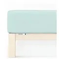 Produktbild: Schlafgut Spannbetttuch Casual aus Bio Baumwolle 180x200 - 200x200 cm | petrol-light - blau