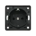 Produktbild: Berker 9418505 Schutzkontakt-Steckdose mit Schraubklemmen, Integro Modul-Einsätze, schwarz matt