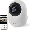 Produktbild: EMOS GoSmart Indoor Überwachungskamera 4MP mit WiFi und App, Smart Home IP-Kamera mit 2560x1440 Auflösung, Bewegungserkennung, Nachtsicht, H4060 - Weiß/Schwarz