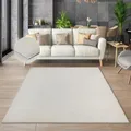 Produktbild: the carpet Cosy – Kuscheliger Fellteppich, Weich & Elegant, Waschbar und Für Fußbodenheizung Geeignet, Öko-Tex Zertifiziert, Hochwertiger Kunstfell Teppich, Creme, 70 x 140 cm