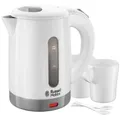 Produktbild: Russell Hobbs Wasserkocher Wasserkocher, Weiß, Kunststoff, 0,85 L, 12x18x19 cm, Grüner Punkt, automatische Abschaltung, Trockengehschutz, Überhitzungsschutz, abgedecktes Heizelement, herausnehmbarer Filter, Küchengeräte, Wasserkocher
