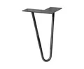 Produktbild: WAGNER design yourself Möbelfuß Möbelbein/Tischbein - HAIRPIN LEG - Retro Style - 12 x 12 x 20 cm in diversen Farben, Bein konisch/schräg verlaufend, mit integrierter Anschraubplatte