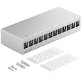 Produktbild: 12 Port Patchpanel Gehäuse 1HE Netzwerk Panel Verteiler Aufputz Keystone Module