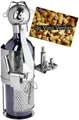Produktbild: BRUBAKER Weinflaschenhalter Weinkellner Flaschenhalter, (inklusive Grußkarte), Metall Skulptur, Wein Geschenk, Weinhalter