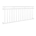 Produktbild: ECD Germany Französischer Balkon 90 x 184 cm mit 14 Füllstäben, Weiß matt & rau, Stahl pulverbeschichtet, Balkongeländer Stabgeländer Balkonbrüstung Balkongitter Fenstergeländer Außen Fenstergitter