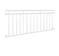 Produktbild: ECD Germany Brüstungsgeländer Französischer Balkon aus Edelstahl Balkongeländer Balkongitter, 184 cm Länge, 90 cm Höhe, Fenstergitter mit 14 Füllstäben Stabgeländer Geländer matt und rau