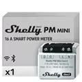 Produktbild: Shelly PM Mini Gen3 - WLAN Smarter Stromzähler, 1 Kanal, 16A, kein Relaisschalter, Leistungsmessung, Echtzeit-Energiezähler, kein Hub Erforderlich, Alexa & Google Home, Hausautomation