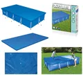 Produktbild: Bestway Eckige Abdeckplane 400 x 211 cm - Poolabdeckung Poolplane Steel Pro Pool