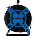 Produktbild: REV-Ritter Kabeltrommel blau, 50m, für außen IP44, 4x Schutzkontaktsteckdose