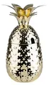 Produktbild: APS 93335 Becher PINEAPPLE, Ø 9 cm, Höhe 19 cm, 0,5 Liter, Edelstahl, Gold-Look