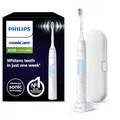 Produktbild: Philips Sonicare ProtectiveClean 4500 elektrische Zahnbürste, Schallzahnbürste mit 2 Putzmodi, Clean und White, Drucksensor, Timer und Reiseetui, Weiß, Modell HX6839/28