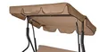 Produktbild: DEGAMO Dachplane Ersatz Dach für Hollywoodschaukel Florida 170x110cm, cremefarben mit Kedern, Outdoor