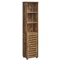 Produktbild: Hochschrank fürs Badezimmer, hoher Badezimmerschrank, Badregal stehend, mit 3...