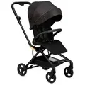 Produktbild: MoMi Kinder-Buggy MoMi ADELLE Kinderwagen in gewählter Farbe - leicht und wendig, 360-Grad-Drehfunktion, ausziehbares Verdeck, doppelte Verriegelung schwarz