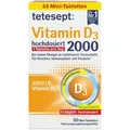 Produktbild: tetesept Vitamin-D 50 Tabletten, Vitamin D3, je Tablette 2000 I.E.