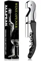 Produktbild: Allpeak Kellner Korkenzieher Wein Kellnermesser - 1PC Weinöffner Weinflaschenöffner Wein Öffner Flaschenöffner Wein Kellnermesser Profi Kellnerbesteck Bottle Opener - Schwarz