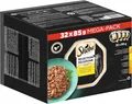 Produktbild: SHEBA Adult Katzenfutter nass - 32 x 85g Schalen - Geflügel Variation in Sauce