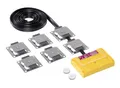 Produktbild: STOP&GO Marderabwehr 8 Plus-Minus Hochspannungsgerät mit Ultraschall - Das Original – Doppelte Edelstahlkontaktplatten – ohne Bordnetzanschluss – superflache Slimline-Bauweise - inkl. 2 Batterien