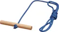 Produktbild: COLINT Hornschlitten Schlittenleine blau mit Holzgriff 120cm Schlittenseil Zugseil Leine