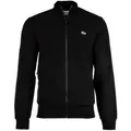 Produktbild: LACOSTE Herren Sweatjacke mit Stehkragen - Zipper, aufgerautes Fleece, Baumwoll-Mix Schwarz S