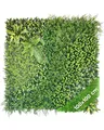 Produktbild: JELLE & JACOB Künstliche Pflanzenwand Indoor & Outdoor, Blumenwand Waldgrün, 100x100 cm, pflegeleicht & langlebig - für Wohlfühl-Atmosphäre, Kunstpflanzen Wand, Green Wall, Pflanzen Wand
