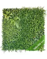 Produktbild: Kunstpflanze Künstliche Pflanzenwand Indoor & Outdoor, Blumenwand, Green Wall Waldgrün, JELLE & JACOB, Höhe 100 cm, pflegeleicht & langlebig für Wohlfühl-Atmosphäre