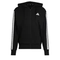 Produktbild: adidas Men's Essential Three Stripes French Terry Fullzip Hoodie, Black/White, L