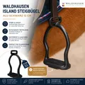 Produktbild: Waldhausen Island Steigbügel Alu Schwarz 12 cm Reitbügel Paar