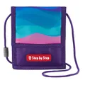 Produktbild: Step by Step Brustbeutel „Dolphin Lana“, blau-rosa, mit Sichtfenster, Münzfach mit Reißverschluss, Schlüsselbefestigung, zum Umhängen, für Kinder ab der 1. Klasse