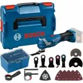 Produktbild: Bosch Akku-Multi-Cutter GOP 18V-34, Starlock Tauchsägeblätter+diverses Zubehör, L-BOXX
