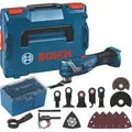 Produktbild: Bosch Akku-Multi-Cutter GOP 18V-34, Starlock Tauchsägeblätter+diverses Zubehör, L-BOXX