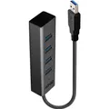 Produktbild: Lindy USB 3.0 Hub 4 Port ohne Netzteil (USB-C, 4 Ports) (43324)