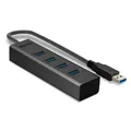 Produktbild: USB-Hub - LINDY USB 3.0 Hub, 4 Anschlüsse, Schwarz
