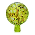 Produktbild: Lauschaer Glas Gartenkugel Rosenkugel aus Glas mit Granulat zitronengelb h 15 cm, d 12cm mundgeblasen handgeformt