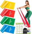 Produktbild: GYMERK Fitnessbänder Set 4er, 1.8M/2M Fitnessband, 4 Widerstandsstufen mit