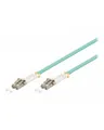 Produktbild: Wentronic goobay Netzwerkkabel LC Multi-Mode M bis M 1 m Glasfaser 50/125 Mikrometer OM3 halogenfrei Aquamarin (95751)